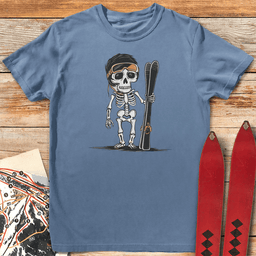 Skeleton Skier T Shirt Gift For Skier