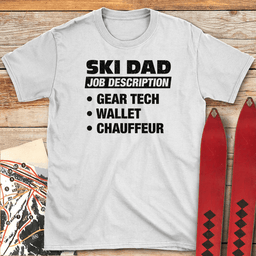 Ski Dad Job T Shirt Gift For Dad