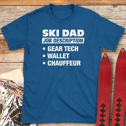 Ski Dad Job T Shirt Gift For Dad