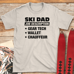 Ski Dad Job T Shirt Gift For Dad