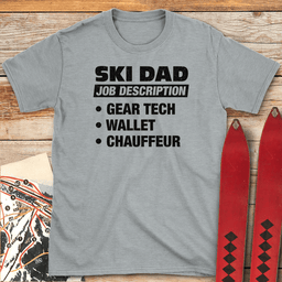 Ski Dad Job T Shirt Gift For Dad