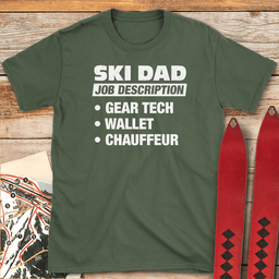 Ski Dad Job T Shirt Gift For Dad