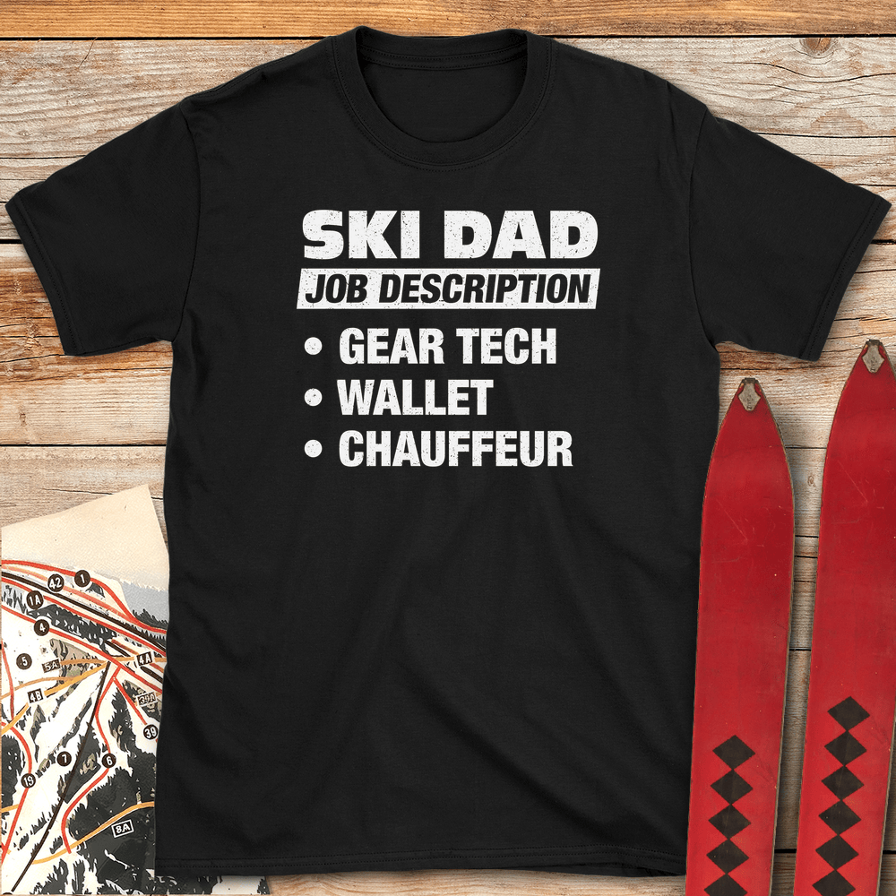 Ski Dad Job T Shirt Gift For Dad