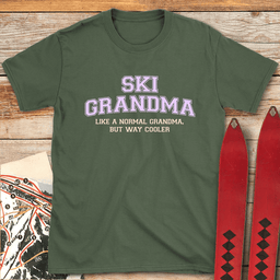 Ski Grandma T Shirt Gift For Grandma