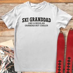 Ski Granddad T Shirt Gift For Skier