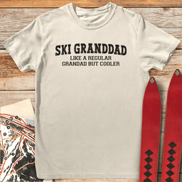Ski Granddad T Shirt Gift For Skier