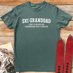 Ski Granddad T Shirt Gift For Skier