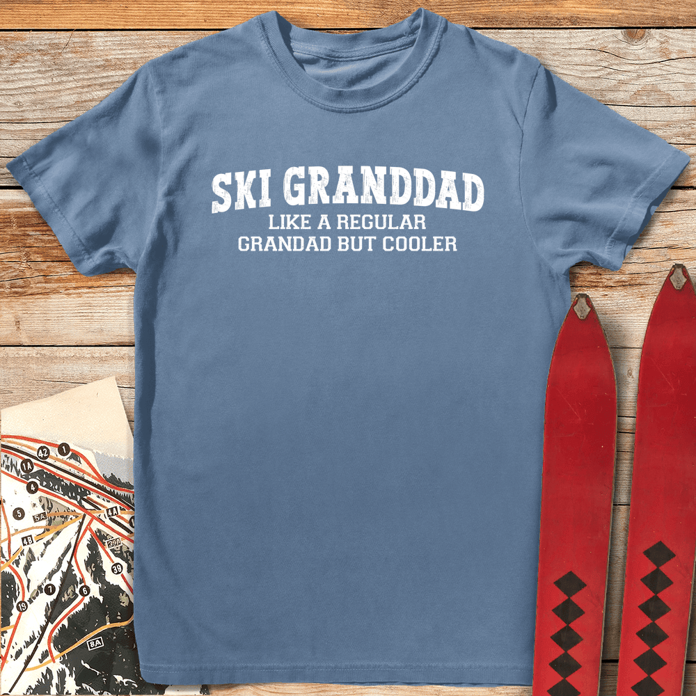 Ski Granddad T Shirt Gift For Skier