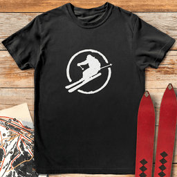 Ski Circle T Shirt Gift For Skier