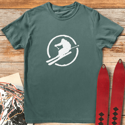 Ski Circle T Shirt Gift For Skier