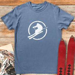 Ski Circle T Shirt Gift For Skier