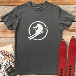 Ski Circle T Shirt Gift For Skier