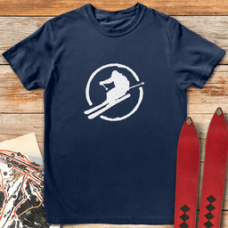 Ski Circle T Shirt Gift For Skier