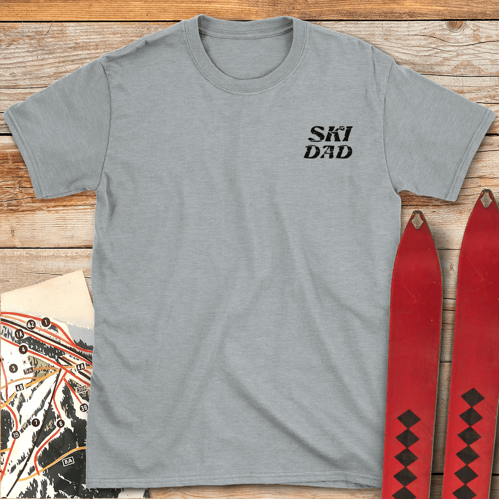 Ski Dad Pocket T Shirt Gift For Dad