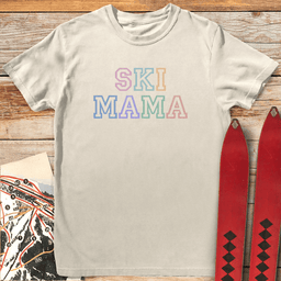 Ski Mama T Shirt Gift For Mom