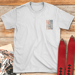 Ski Fence Pocket T Shirt Gift For Skier