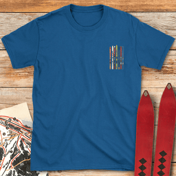 Ski Fence Pocket T Shirt Gift For Skier