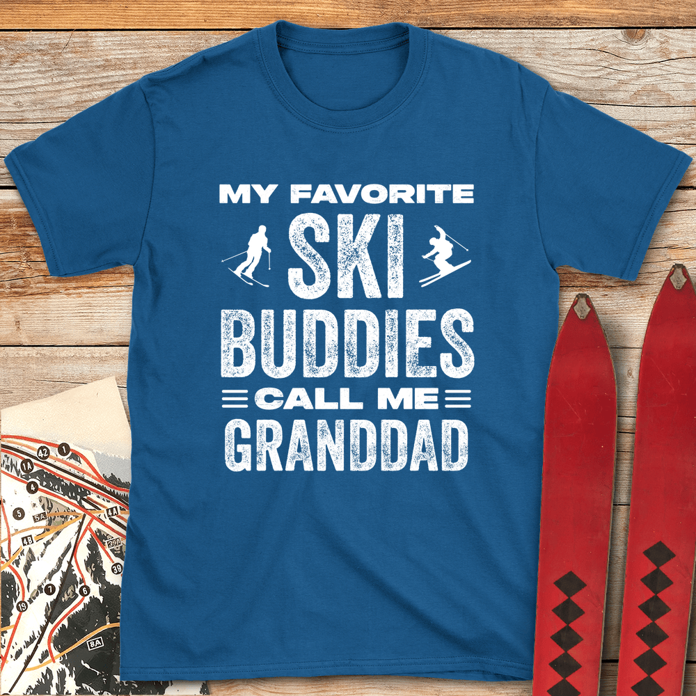 Ski Budddy Granddad T Shirt Gift For Skier