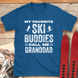 Ski Budddy Granddad T Shirt Gift For Skier