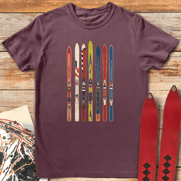 Ski Fence T Shirt Gift For Skier