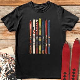 Ski Fence T Shirt Gift For Skier