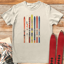 Ski Fence T Shirt Gift For Skier