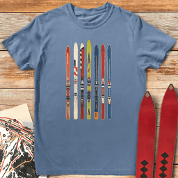 Ski Fence T Shirt Gift For Skier