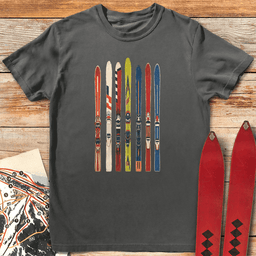 Ski Fence T Shirt Gift For Skier