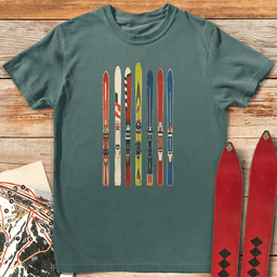 Ski Fence T Shirt Gift For Skier