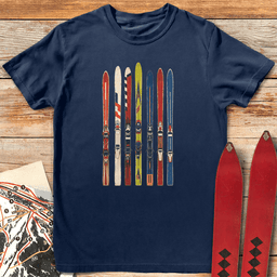 Ski Fence T Shirt Gift For Skier