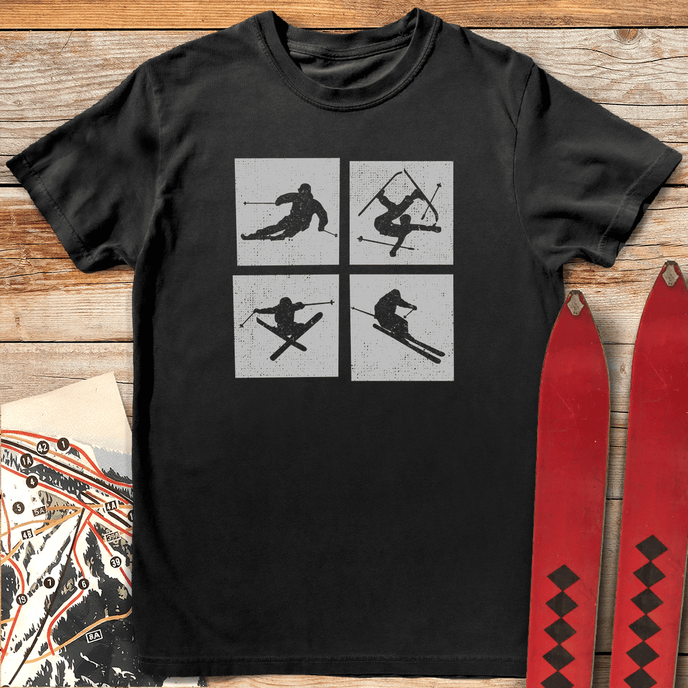 Ski Box Story T Shirt Gift For Skier
