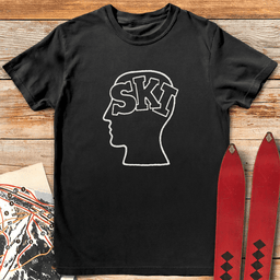 Ski Head T Shirt Gift For Skier