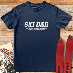 Ski Dad Definition T Shirt Gift For Dad