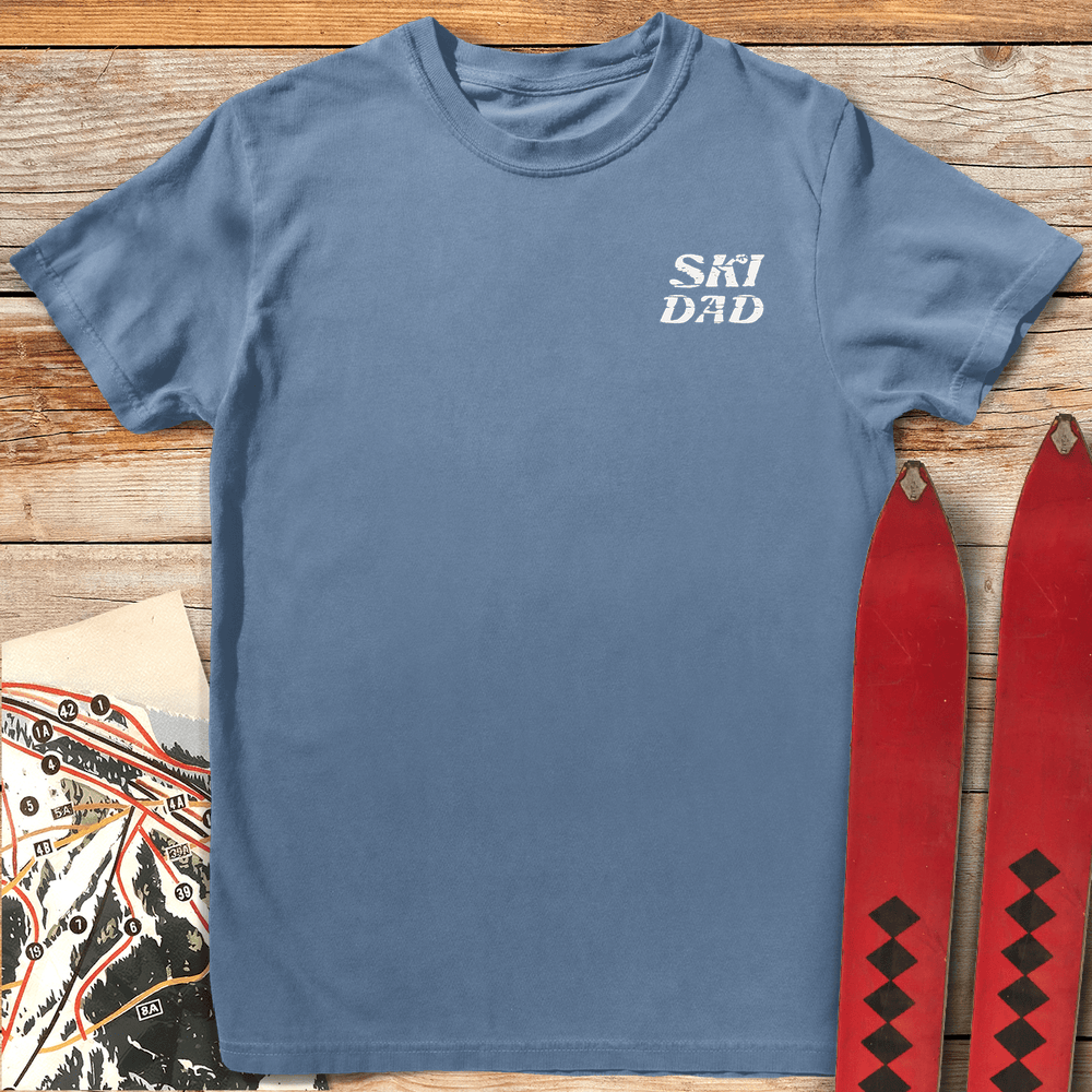 Ski Dad Pocket T Shirt Gift For Dad