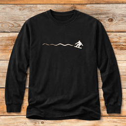 Simple Snowboard Line T Shirt Gift For Snowboarder