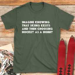 Skiing Best Hobby T Shirt Gift For Skier