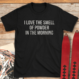 Smell Of Powder T Shirt Gift For Skier