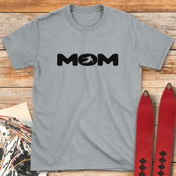 Ski Mom Silhouette T Shirt Gift For Mom