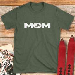 Ski Mom Silhouette T Shirt Gift For Mom