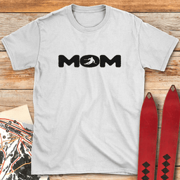 Ski Mom Silhouette T Shirt Gift For Mom