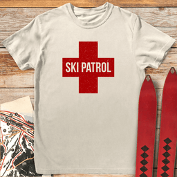 Ski Patrol Cross T Shirt Gift For Skier
