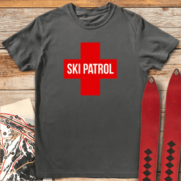 Ski Patrol Cross T Shirt Gift For Skier