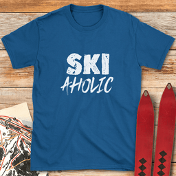 Skiaholic T Shirt Gift For Skier