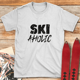 Skiaholic T Shirt Gift For Skier