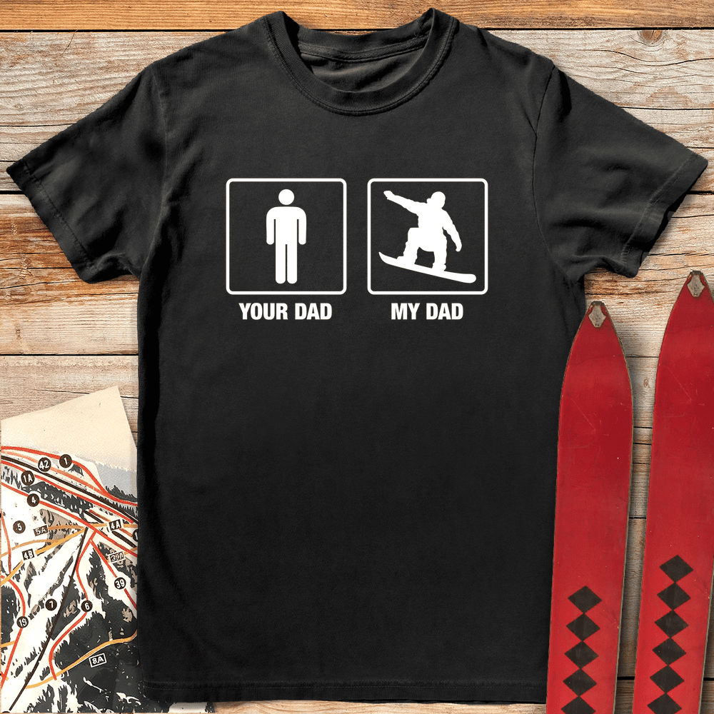 Snowboard Dad T Shirt Gift For Dad