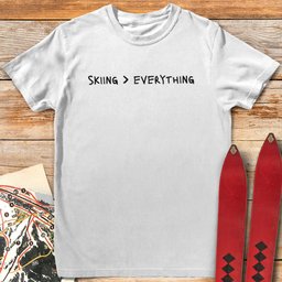 Skiing Over Everything T Shirt Gift For Skier