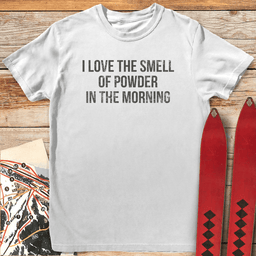 Smell Of Powder T Shirt Gift For Skier