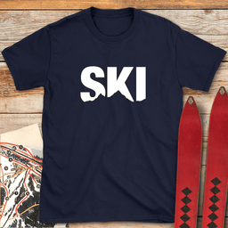 Ski Skyline T Shirt Gift For Skier