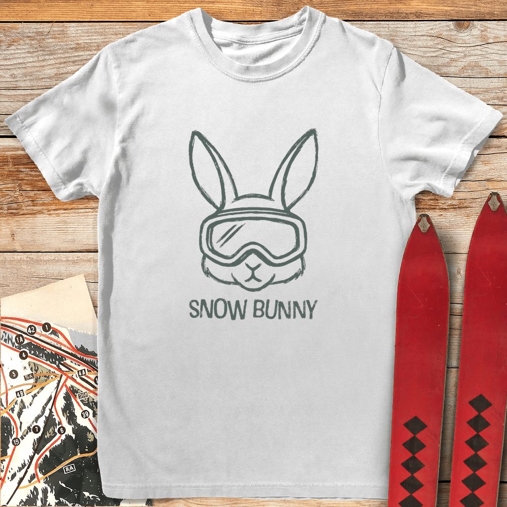 Snow Bunny T Shirt Gift For Skier