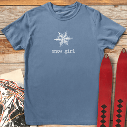 Snow Girl T Shirt Gift For Skier